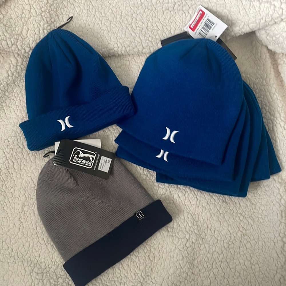 Hurley Beanie bundle w/ PGA and Hurley Toboggan